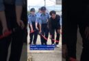 Police officers in Japan escort duck family to safety | DW News