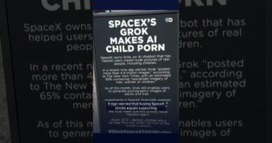 SpaceX stock debut sparks Times Square protest