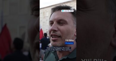 Thousands of Albanians protest Trump-linked resort project | DW News