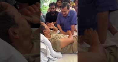 AAP संयोजक Arvind Kejriwal ने Jantar Mantar पर Sonam Wangchuk से की मुलाकात