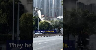 China’s rooftop misting system goes viral during heatwave