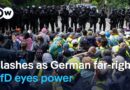 German police clashed with left-wing activists protesting the AfD’s party congress | DW News