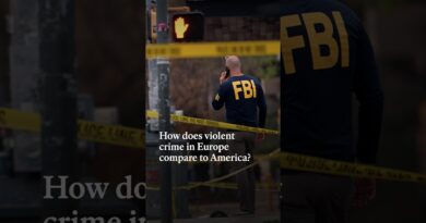 How does violent crime in Europe compare to America?