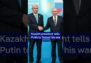 Kazakh president tells Putin to ‘freeze’ his war | DW News