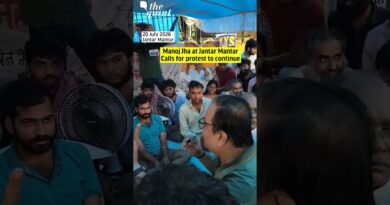Manoj Jha Adresses Students at Jantar Mantar, Calls for Protest to Continue | The Quint