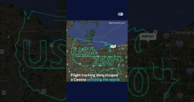 Skywriter traces ‘USA 250th’ above entire state of Ohio | DW News