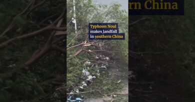 Typhoon Noul makes landfall in southern China
