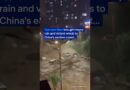 Vehicles swept away as Typhoon Bavi batters China