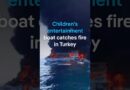 Children’s entertainment boat catches fire in Turkey | DW News