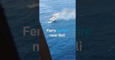 Ferry catches fire near Bali | DW News