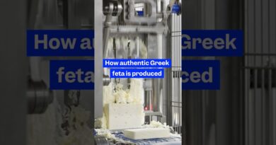 How Greek #feta gets its signature texture. #cheese #greekfood #bigbusiness