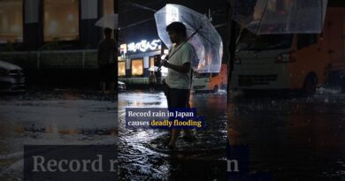 Record rain in Japan causes deadly flooding