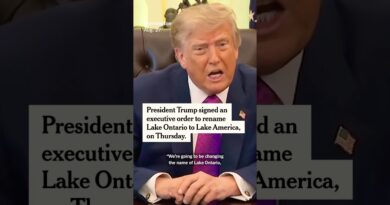 Trump Renames Lake Ontario to Lake America