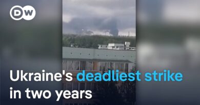 Ukrainian drone attack on oil hub deep inside Russia kills 13 | DW News
