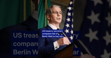 US treasury secretary compares fall of Berlin Wall to Iran war | DW News