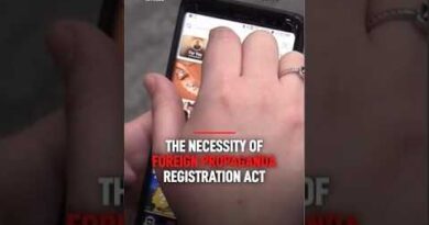 The Need of Foreign Propaganda Registration Act