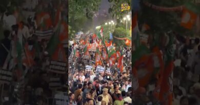 Congress की 1 नवंबर की महारैली से पहले BJP ने ‘लोकतंत्र बचाओ, अराजकता हटाओ’ पदयात्रा निकाली