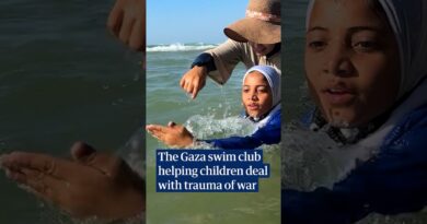 Gaza’s children have nowhere left to play. This swimming club is providing an escape from war