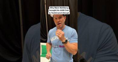 Mark Wahlberg came to TechCrunch Disrupt to talk longevity