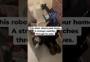The cleaning robot has a human at the controls🤖