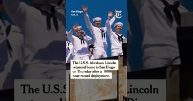 U.S.S. Abraham Lincoln Returns to San Diego After Near-Record Deployment